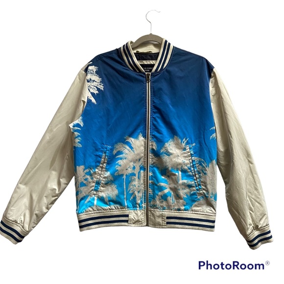 American Eagle palm tree varsity jacket men Size Medium - Picture 1 of 12